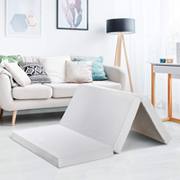 Aidi Spftm-01 cama individual plegable para exteriores, colchoneta de futón de 97x195x10cm, colchón de espuma viscoelástica 25d, cubierta protectora lavable