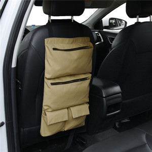 Sac à outils en toile, multi-compartiments, portable, à suspendre dans le véhicule, vert armée - Product Image 3
