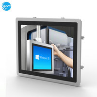 Panel Táctil Industrial HMI Linux Windows IP65 Resistente al Agua de 10.4 12.1 15 17 19 Pulgadas, Pantalla Táctil Integrada, PC Todo en Uno Robusto