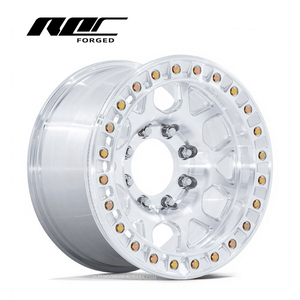 Jantes forgées ROC Custom <span class=keywords><strong>17</strong></span> pouces 9J Beadlock polies neuves 4x4 KMC 8x170/165.1 tout-terrain pour 2500 pour F250 - Product Image 1