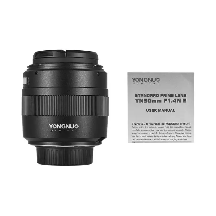 Yongnuo YN50MM F1.4N F1.4 E Standaard Primeauto Lens Af/Mf Voor Nikon D7500 D7200 D7100 D7000 D5600 D5500 D5300 d5200 D5100