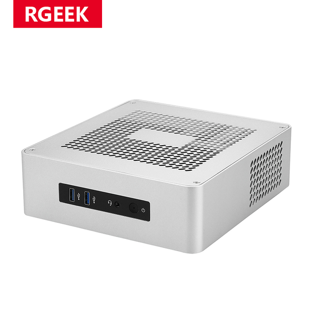 RGeek OEM TA65 TA80 Aluminum Cases Fanless Computer PC Chassis USB 3.0 HTPC Mini ITX Case, Support Customization