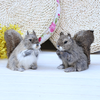 Offre Spéciale : Adorable Écureuil en Peluche Réaliste, Design Art Déco, Décoration d'Intérieur, Accessoire Photo, Idéal pour Remise de Diplôme, Ramadan, Mariage