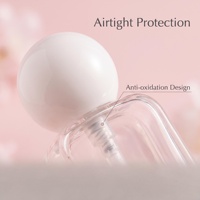 Flacon vide unique de 30 ml (1 oz) pour fond de teint liquide avec impression sérigraphique, pour masque facial, crème de soin de la peau, flacon cosmétique en verre blanc
