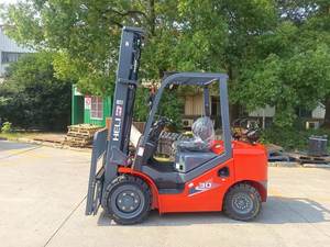 Heli truk Forklift CPC20 2Ton 3.8Ton LPG Diesel listrik daya 3m 6m Triplex tiang untuk gudang konstruksi Port logistik - Product Image 3