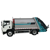 Camion à ordures compacteur à chargement arrière de 12 mètres cubes, châssis Hao-wo pour la collecte des déchets urbains