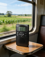 FM/AM Tragbares Digitalradio mit LCD-Uhr, Wecker und Einschlaftimer