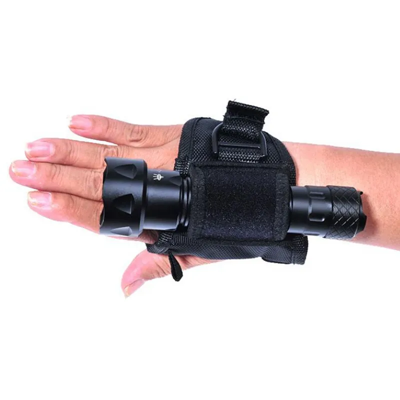 Elastik bant kol kol bilek kol el feneri kılıfı için el feneri/dalış el feneri/fill-in işık (25-35mm)
