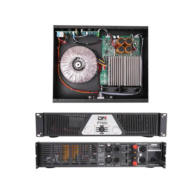 2ch Clase H 2U 2 canal 850w 800 vatios de potencia profesional pro mc720b amplificador jefe subwoofer amplificador de audio