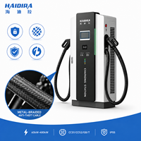 Station de recharge commerciale antivol HAIDIRA pour véhicules électriques avec CCS1, CCS2, GB/T et paiement par application POS