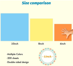 Papier <span class=keywords><strong>origami</strong></span>, paquet de 200 feuilles, papier double face <span class=keywords><strong>facile</strong></span> à plier pour enfants, adultes, débutants, formation, projets d'arts et d'artisanat. - Product Image 3
