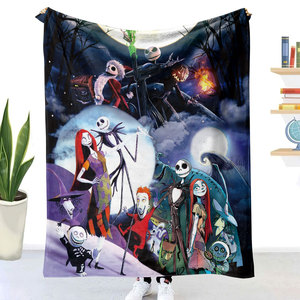 Couverture personnalisée en polaire double face imprimée en 3D numérique, couverture <span class=keywords><strong>Jack</strong></span> <span class=keywords><strong>Skellington</strong></span> et <span class=keywords><strong>Sally</strong></span> pour Halloween - Product Image 6