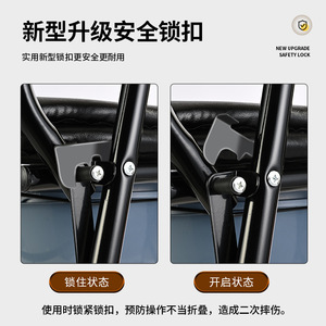 Foldable Commode Chair Stainless Steel <b>Portable</b> Toilet <b>Stool</b> For Elderly Disabled Household Use - Product Image 4