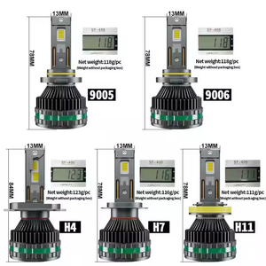 Phares LED de voiture super lumineux 12V 120W H4 12000LM 6500K K18, faisceau haut/bas, puce 4575, ajustement universel, phare LED automobile - Product Image 6