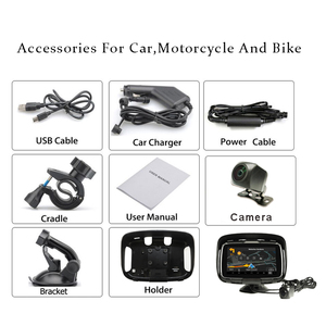 5 นิ้ว GPS <span class=keywords><strong>Navigator</strong></span> กันน้ํา GPS นําทางสําหรับรถจักรยานยนต์ GPS นําทาง Android เครื่องเสียงรถยนต์ - Product Image 6