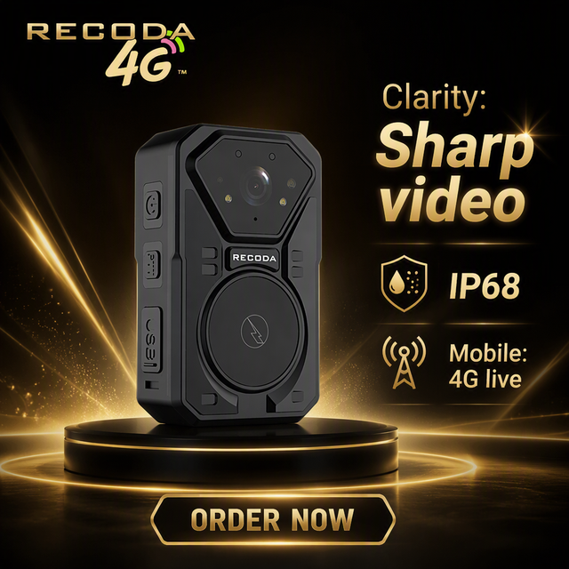 Newest Android OS 4G LTE Body Worn Camera Dual Chipset for En Forcement and Personal Defense
