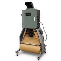 Machine à coussinets en papier pour emballer les articles fragiles, entièrement automatique, pour le traitement du papier kraft