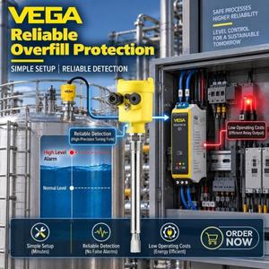 เซ็นเซอร์วัดระดับแบบสั่นสะเทือน Vega พร้อมสวิตช์จำกัดตำแหน่ง วัสดุ 316L มาตรฐาน IP66/IP67 สำหรับทุกประเภทที่มีจำหน่าย เช่น แบบคอมแพค/แบบท่อ/แบบแขวน - Product Image 3