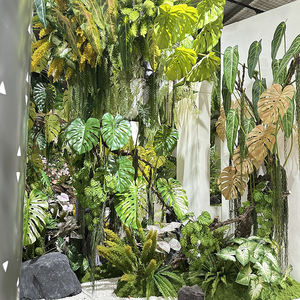 Hojas de Palma Tropical Artificiales, Hojas de Planta Monstera, Hoja Verde Grande para Decoración de Mesa de Fiesta de Cumpleaños, Playa, Jungla Hawaiana - Product Image 3