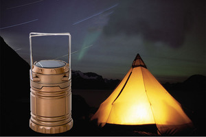Linterna <span class=keywords><strong>LED</strong></span> Recargable Portátil para Acampar al Aire Libre, Lámpara de Camping con Energía Solar, Antorcha - Product Image 4