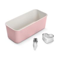 Moule à gâteau antiadhésif, moule à pain rectangulaire en acier au carbone personnalisé avec emporte-pièces en forme