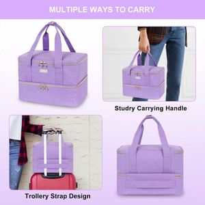 Nouvelle trousse de toilette BSCI grande capacité avec fermeture éclair pour femmes et filles, pochette de maquillage, cadeau - Product Image 4