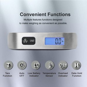 Báscula de Cocina Digital Portátil de Mano, 50 kg, Precisión de 10 g, Funciona con Batería 2032, Gancho de Acero, Tendencia 2025, Gran Venta - Product Image 2
