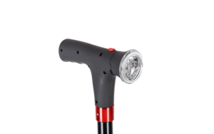 Guía plegable portátil con mango en T de moda, bastón para caminar de aluminio ajustable para hombre adulto con luz - Product Image 4