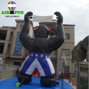 25ft 7.6m cao khổng lồ quảng cáo <span class=keywords><strong>Inflatable</strong></span> GORILLA, lớn <span class=keywords><strong>Inflatable</strong></span> khỉ mặt đất bóng cho quảng cáo Máy thổi khí - Product Image 3