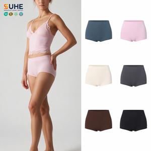 SUHE - Calzones Deportivos de Cintura Alta para Mujer, Transpirables, de Punto, Sin Costuras, 82% Nailon, 18% Elastano - Product Image 1