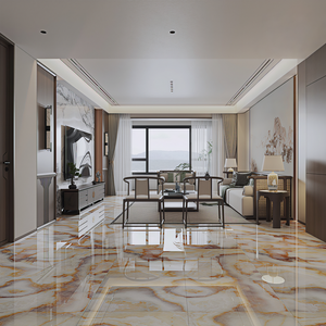Azulejos <span class=keywords><strong>de</strong></span> Porcelana Esmaltada con Acabado Brillante, Estilo Europeo Clásico Contemporáneo, 600x600mm, Antibacterianos, Antideslizantes, para Paredes y Pisos Interiores - Product Image 4