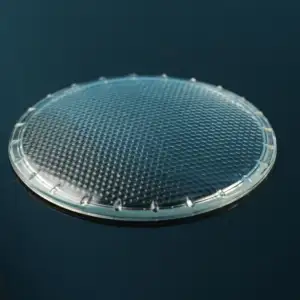 Tedarikçi özel boyut renk Modern tasarım borosilikat sualtı yüzme havuzları için preslenmiş patlamaya dayanıklı cam lamba kapağı