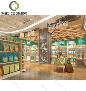 Muebles de Exhibición Desmontables Modernos para Supermercados, Diseño Personalizado con Plano de Planta, Reutilizables para Estantes de Vidrio y Metal - Product Image 3