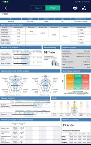 Meicet BCA 100 analyseur de Composition corporelle technologie BIA analyseur biométrique de graisse corporelle pour les soins du corps - Product Image 6