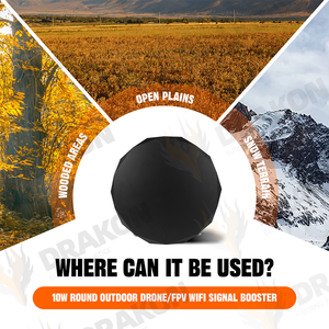 10W Vòng ngoài trời bay không người lái/FPV/qucadcopter <span class=keywords><strong>Wifi</strong></span> tín hiệu tăng cường 5G Tương thích với dual-band Directional Antenna (2.4GHz/5.8GHz) - Product Image 3