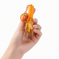 Private Label Lip Oil Fruit Pendant Glansrijke Transparante Fijne Glans Hydraterende Lipgloss Sleutelhanger