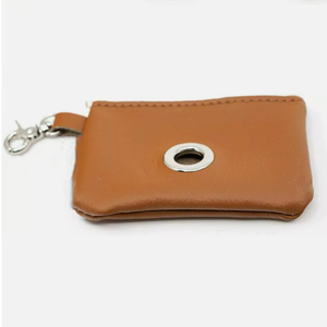 미니멀리스트 스타일 프리미엄 PU 가죽 애완 동물 쓰레기 가방 캐리어 휴대용 유니버설 애완 동물 똥 휴지통 가방 홀더 애완 동물 산책 - Product Image 2