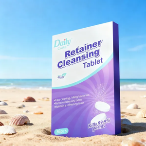 Cuidado Diario, Nuevo Producto, Personalizable con Logotipo, Tabletas de Limpieza para Retenedores, Sabor a Menta Fresca, Herramienta de Limpieza Bucal, 36 Unidades - Product Image 3