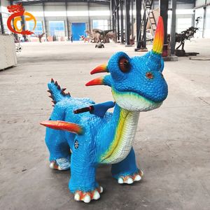 Manèges électriques de dinosaures mécaniques pour enfants, style dessin animé, pour parcs d'attractions - Product Image 3