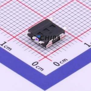 TS-1057W-BR002526 Tactile Switch SMD Switch Single Pole Single Throw Round Button 2.6N Vertical Mount - Product Image 2