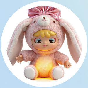 CUT PLUSH Magic Doll - Peluche Lapin Rose avec Sons de Respiration, Lumière et Musique Douce, Jouet d'Aide au Sommeil <span class=keywords><strong>pour</strong></span> Enfants - Product Image 4