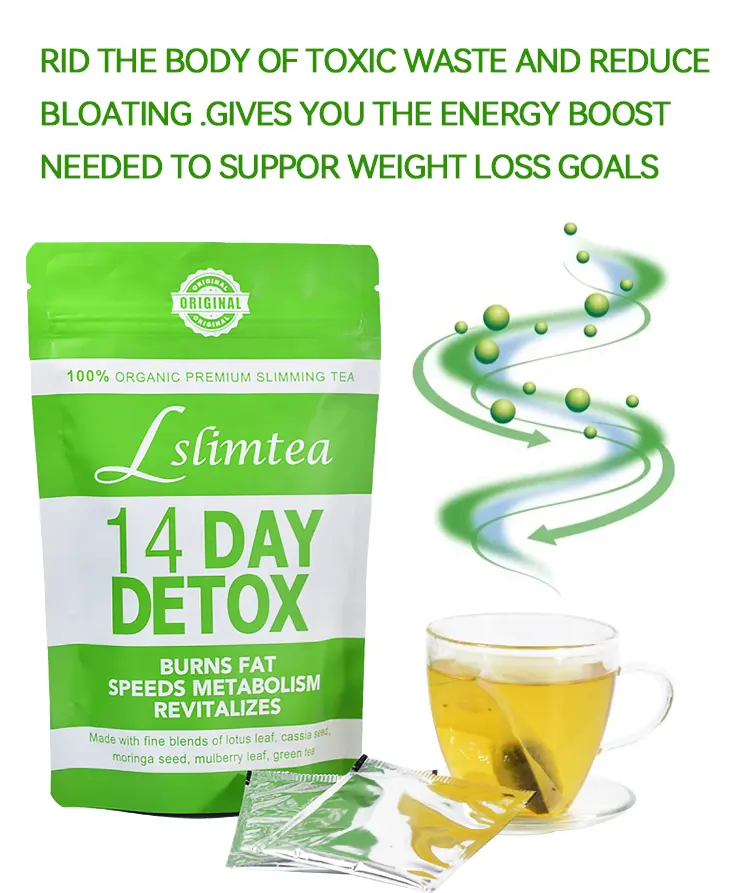 Detox Slim Private Label 14 Day Fitness Slimming Tea Teatox Flat belly teas abdomen slimming tea burn fat weight loss