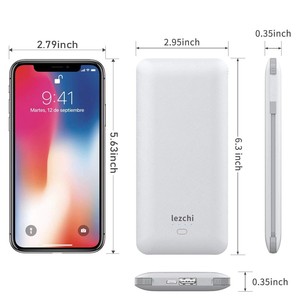 UUTEK RSQ3-A 2025 Nouveaux produits Banques d'alimentation par câble intégré 10000mah avec prise ca pour <span class=keywords><strong>iPhone</strong></span> Android Téléphone <span class=keywords><strong>Chargeur</strong></span> portable - Product Image 3