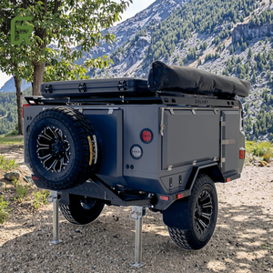 Remorque pliable de camping de base en plein air bon marché avec fonction Pop-Up Remorque tout-terrain en aluminium pour camping-car - Product Image 6