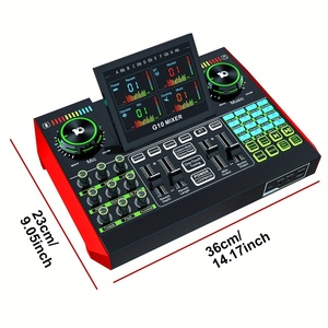 Juego de tarjeta de sonido en vivo K Song para micrófono de condensador, Kit de reducción de ruido, ajuste del sonido, tarjeta de sonido de computadora móvil - Product Image 1