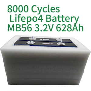A급 MB56 628Ah 3.2V LiFePO4 프리즘형 314Ah 12000 딥 사이클 충전식 리튬 이온 배터리 셀 태양광 시스템 - Product Image 3