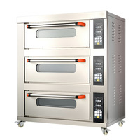 Four électrique commercial à 2 niveaux et 4 plateaux pour la cuisson des maïs, des noix, des produits à base de soja pour usage en boulangerie