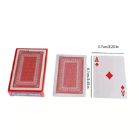 Jeu de poker pliable imperméable 57x87mm, 54 cartes en PVC, jeu de poker King Deck, jeu de société de divertissement pour adultes Soha Bridge