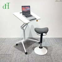 Bureau debout réglable en hauteur DIHAO, moderne, en alliage d'aluminium hydraulique, pour la maison, le bureau et l'école