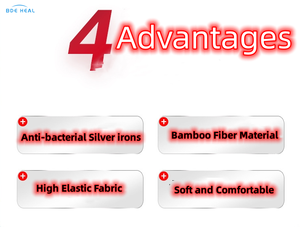 BDE caldo di vendita di bambù guanti di compressione in fibra di carbone d'argento ioni antibatterico guanti mezze dita per Sport e Fitness - Product Image 3